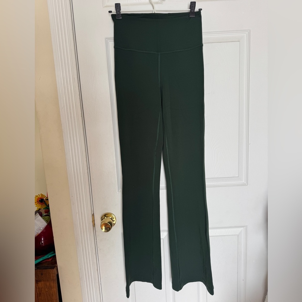Lululemon Groove Nulu Dark Green Flare Pants size 6
